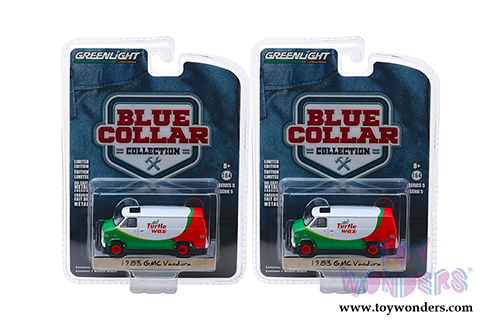 Greenlight - Blue Collar Collection Series 5 | GMC&reg; Vandura - Turtle Wax (1983, 1/64 scale diecast model car, Green/Red) 35120E/48