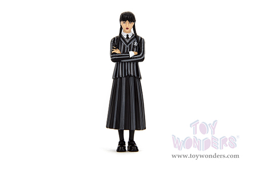 Jada Toys - Hollywood Rides | Volkswagen Beetle with Wednesday Addams and Thing Diecast Figures (1/24, diecast model car, Purple) 35131