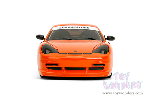Jada Toys Hyper-Spec - Porsche Carrera 911 GT3 RS (996.2) #008 "Bridgestone" (1/24, diecast model car, Orange) 35138