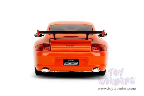 Jada Toys Hyper-Spec - Porsche Carrera 911 GT3 RS (996.2) #008 "Bridgestone" (1/24, diecast model car, Orange) 35138
