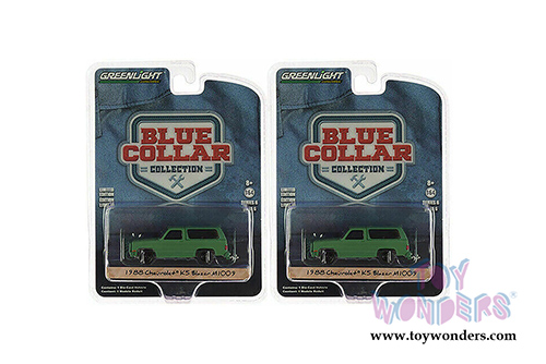 Greenlight - Blue Collar Collection Series 6 | Chevrolet&reg; K5 Blazer M1009 Commercial Utility Cargo Vehicle (CUCV) (1988, 1/64 scale diecast model car, Matte Green) 35140D/48