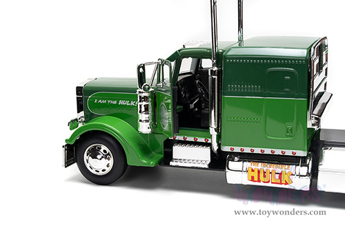 Jada Toys - Hollywood Rides | Peterbilt® 379 Truck Tractor The Incredible Hulk™ "Marvel Avengers" (1992, 1/24 diecast model car, Green/Purple) 35179/2