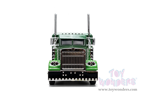 Jada Toys - Hollywood Rides | Peterbilt® 379 Truck Tractor The Incredible Hulk™ "Marvel Avengers" (1992, 1/24 diecast model car, Green/Purple) 35179/2