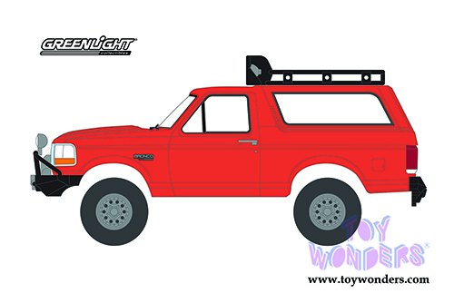 Greenlight - All Terrain Series 11 | Ford Bronco Sport with Off-Road Parts (1995, 1/64 scale diecast model car, Orange) 35190D/48