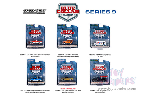 Greenlight - Blue Collar Collection Series 9 (1/64 scale diecast model car, Asstd.) 35200/48