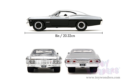 Jada Toys Bigtime Muscle - Chevrolet® Impala™ SS™ Hardtop (1967, 1/24 scale diecast model car, Silver/Black) 35217