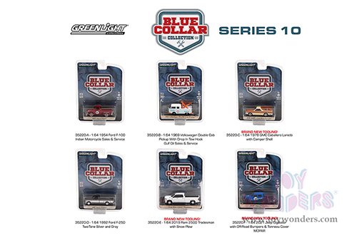 Greenlight - Blue Collar Collection Series 10 (1/64 scale diecast model car, Asstd.) 35220/48