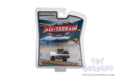 Greenlight - All Terrain Series 13 | Ford Bronco Baja (1969, 1/64 scale diecast model car, White) 35230A/48