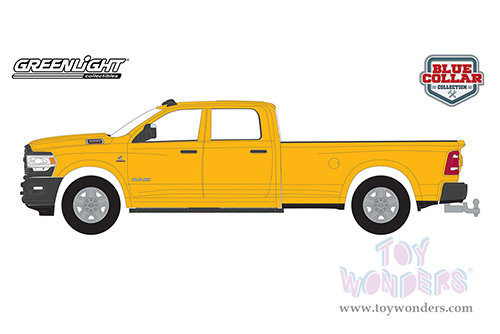 Greenlight - Blue Collar Collection Series 11 | Ram 3500 Tradesman Pickup Truck (2021, 1/64 scale diecast model car, Yellow) 35240E/48