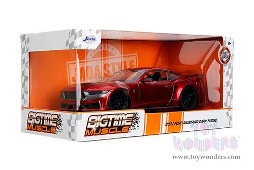 Jada Toys Bigtime Muscle - Ford Mustang Dark Horse (2024, 1/24 scale diecast model car, Candy Red) 35277