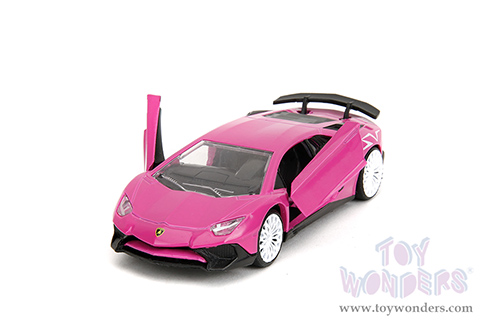Jada Toys Pink Slips - Lamborghini Aventador SV (1/32, diecast model car, Pink) 35362