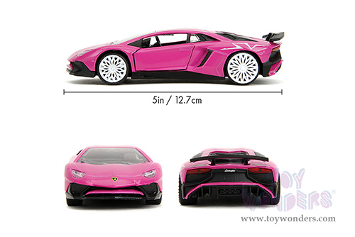 Jada Toys Pink Slips - Lamborghini Aventador SV (1/32, diecast model car, Pink) 35362