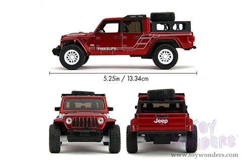 Jada Toys Pink Slips - Jeep® Gladiator Pickup Truck (2020, 1/32, diecast model car, Candy Red) 35364