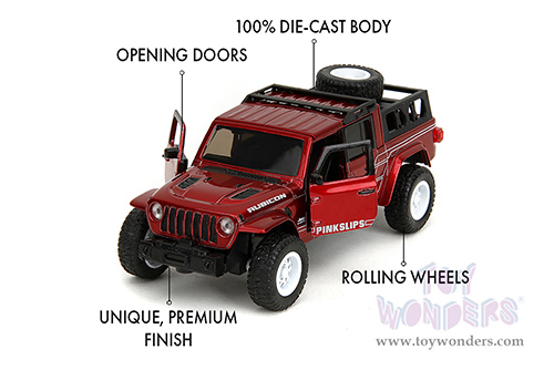 Jada Toys Pink Slips - Jeep® Gladiator Pickup Truck (2020, 1/32, diecast model car, Candy Red) 35364