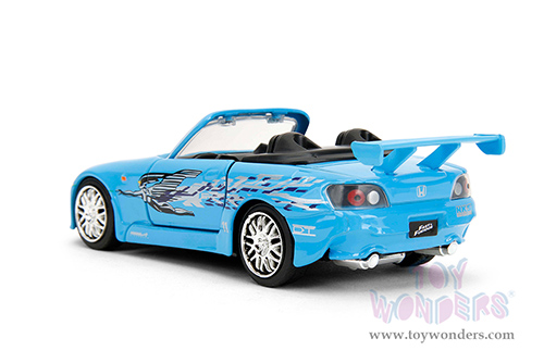 Jada Toys Fast & Furious - Honda S2000 Convertible "Fast & Furious Remix - 25th Anniversary" (2001, 1/32 scale diecast model car, Blue) 35397