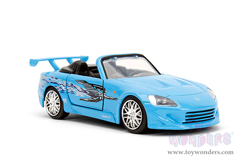 Jada Toys Fast & Furious - Honda S2000 Convertible "Fast & Furious Remix - 25th Anniversary" (2001, 1/32 scale diecast model car, Blue) 35397