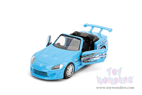 Jada Toys Fast & Furious - Honda S2000 Convertible "Fast & Furious Remix - 25th Anniversary" (2001, 1/32 scale diecast model car, Blue) 35397