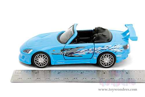Jada Toys Fast & Furious - Honda S2000 Convertible "Fast & Furious Remix - 25th Anniversary" (2001, 1/32 scale diecast model car, Blue) 35397