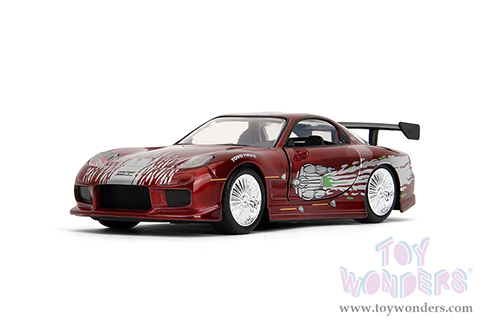 Jada Toys Fast & Furious - Dom's Mazda RX-7 (1995, 1/32 scale diecast model car, Candy Red) 35400