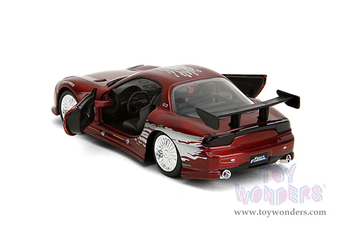 Jada Toys Fast & Furious - Dom's Mazda RX-7 (1995, 1/32 scale diecast model car, Candy Red) 35400