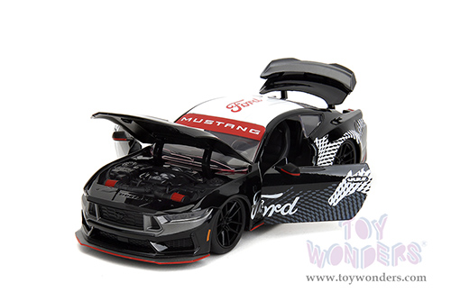 Jada Toys Bigtime Muscle - Ford Mustang Dark Horse Hardtop (2024, 1/24 scale diecast model car, Black/White) 35418