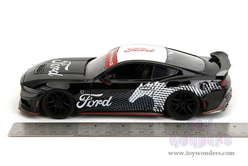 Jada Toys Bigtime Muscle - Ford Mustang Dark Horse Hardtop (2024, 1/24 scale diecast model car, Black/White) 35418