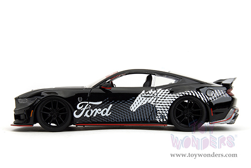 Jada Toys Bigtime Muscle - Ford Mustang Dark Horse Hardtop (2024, 1/24 scale diecast model car, Black/White) 35418