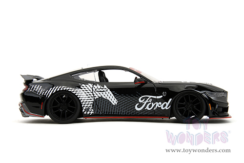 Jada Toys Bigtime Muscle - Ford Mustang Dark Horse Hardtop (2024, 1/24 scale diecast model car, Black/White) 35418