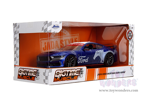 Jada Toys Bigtime Muscle - Ford Mustang Dark Horse Hardtop (2024, 1/24 scale diecast model car, Candy Blue) 35419
