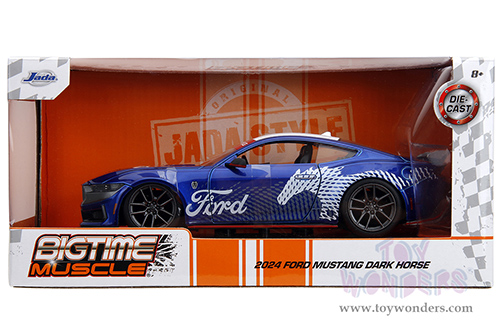 Jada Toys Bigtime Muscle - Ford Mustang Dark Horse Hardtop (2024, 1/24 scale diecast model car, Candy Blue) 35419