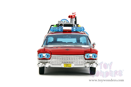 Jada Toys - Hollywood Rides | Ghostbusters™ Ecto-1™ Cadillac Ambulance TRANSFORMERS® Mash-up (1959, 1/24 scale diecast model car, Red) 35466