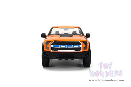 Jada Toys - Hollywood Rides | Ford F-150 Raptor Pickup with Frosted Flakes Tony the Tiger Diecast Figure (2017, 1/24, diecast model car, Orange/White) 35470