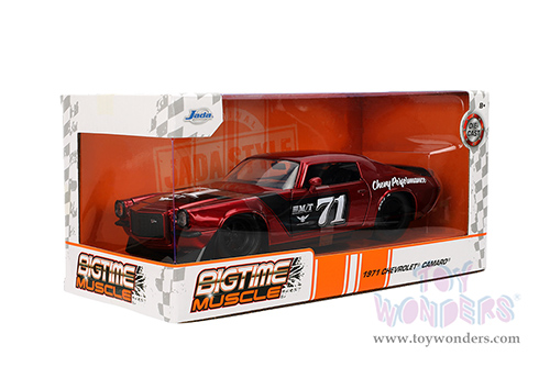 Jada Toys Bigtime Muscle - Chevrolet® Camaro® #71 (1971, 1/24 scale diecast model car, Red/Black) 35487