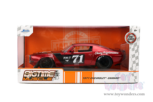 Jada Toys Bigtime Muscle - Chevrolet® Camaro® #71 (1971, 1/24 scale diecast model car, Red/Black) 35487