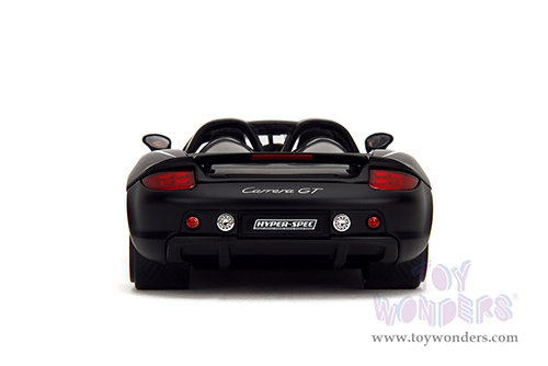 Jada Toys Hyper-Spec - Porsche Carrera GT Convertible #05 (1/24, diecast model car, Black/White) 35490