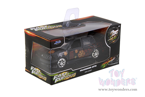Jada Toys Fast & Furious - Volkswagen Jetta "Fast & Furious Remix - 25th Anniversary" (1995, 1/32 scale diecast model car, Black) 35628