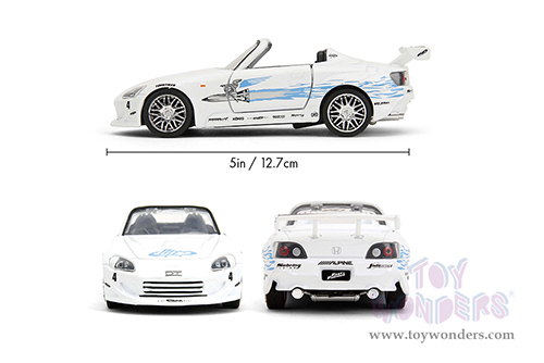 Jada Toys Fast & Furious - Honda S2000 Convertible "Fast & Furious Remix - 25th Anniversary" (2001, 1/32 scale diecast model car, White) 35629
