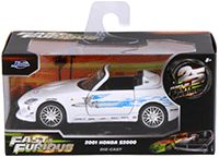 Jada Toys Fast & Furious - Honda S2000 Convertible "Fast & Furious Remix - 25th Anniversary" (2001, 1/32 scale diecast model car, White) 35629; 