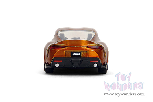 Jada Toys Fast & Furious - Toyota Supra F9 (2020, 1/32 scale diecast model car, Candy Orange/W Black Stripes) 35632
