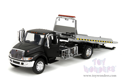 Jada Toys  - International® DuraStar 4400 Flatbed Tow Truck (1/24 scale diecast model car, Black) 35851