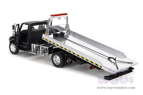 Jada Toys  - International® DuraStar 4400 Flatbed Tow Truck (1/24 scale diecast model car, Black) 35851