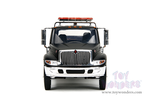 Jada Toys  - International® DuraStar 4400 Flatbed Tow Truck (1/24 scale diecast model car, Black) 35851