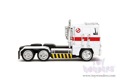 Jada Toys - Hollywood Rides | TRANSFORMERS G1 Optimus Prime® Truck Ghostbusters Ecto-1 Crossover (1/32, diecast model car, White) 35862
