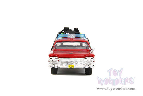 Jada Toys - Hollywood Rides | Ghostbusters™ Ecto-1™ Cadillac Ambulance TRANSFORMERS® Mash-up (1959, 1/32 scale diecast model car, Red) 35863