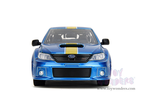 Jada Toys - Hollywood Rides | Subaru Impreza WRX STI with Sonic Diecast Figure "Sonic The Hedgehog" (2012, 1/24, diecast model car, Blue) 35871