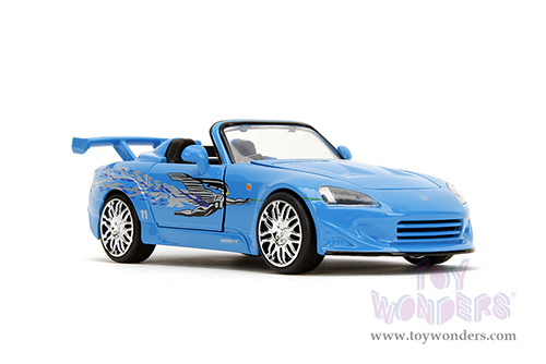 Jada Toys Fast & Furious - Suki's Honda S2000 with Mia's Graphics "Remix" (2001, 1/24 scale diecast model car, Blue) 35875