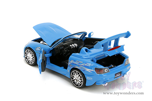 Jada Toys Fast & Furious - Suki's Honda S2000 with Mia's Graphics "Remix" (2001, 1/24 scale diecast model car, Blue) 35875