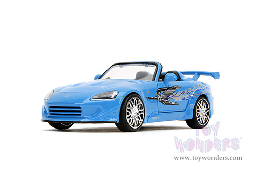 Jada Toys Fast & Furious - Suki's Honda S2000 with Mia's Graphics "Remix" (2001, 1/24 scale diecast model car, Blue) 35875