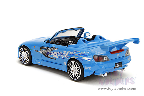 Jada Toys Fast & Furious - Suki's Honda S2000 with Mia's Graphics "Remix" (2001, 1/24 scale diecast model car, Blue) 35875