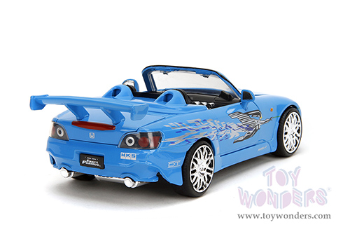 Jada Toys Fast & Furious - Suki's Honda S2000 with Mia's Graphics "Remix" (2001, 1/24 scale diecast model car, Blue) 35875